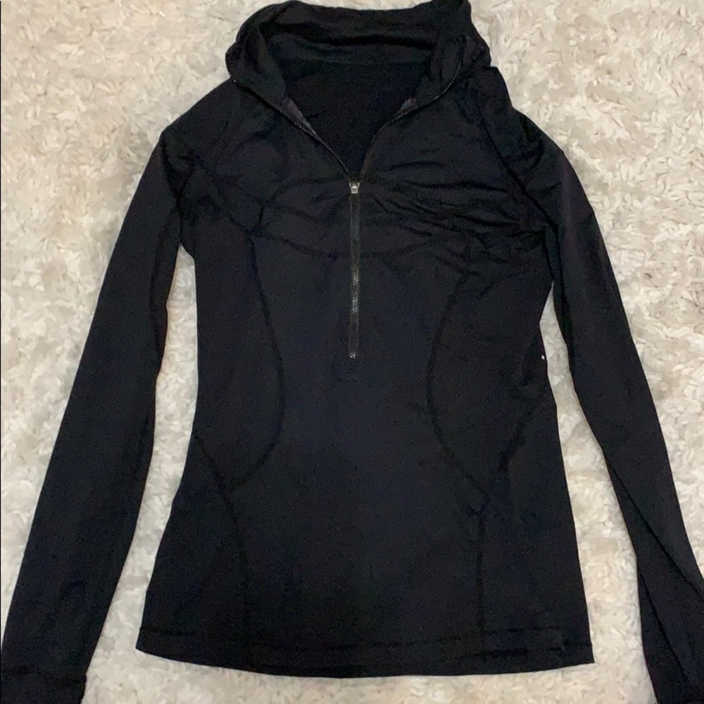 Black half zip lululemon